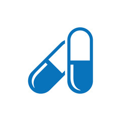 pill icon on white background