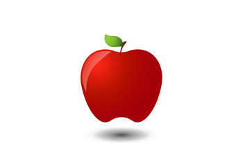 Red apple - vector illustration