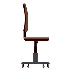 Chair for office icon in cartoon style isolated on white background