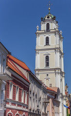 Fototapeta na wymiar Bell tower of the St. John church in Vilnius