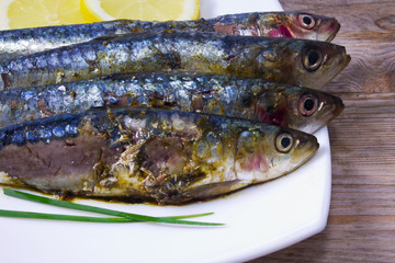 Grilled sardines