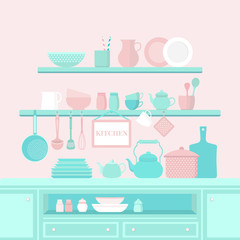 Set of kitchen utensils