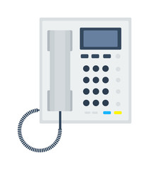Mobile phone office vector illustration.