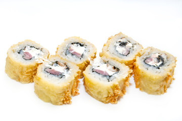 delicious seafood sushi at a Japanese restaurant