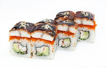 delicious seafood sushi at a Japanese restaurant