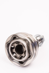 Isolated CV joint over white background