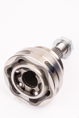 Isolated CV joint over white background