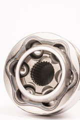 Brand new CV joint isolated over white background