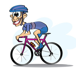 Obraz premium cycliste