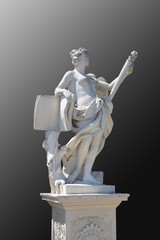 Klio, Muse in the gardens of Palace Belvedere