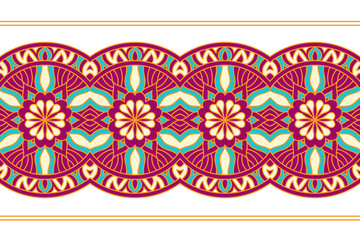 Seamless Border. Abstract Ornament.