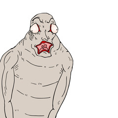 surprised monster