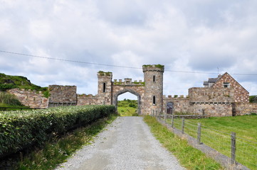 Fototapeta na wymiar le château de jon d'arcy Irlande, clifden
