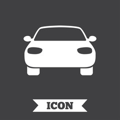 Obraz premium Car sign icon. Delivery transport symbol.
