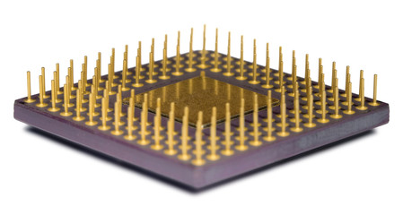 legs of the processor on white