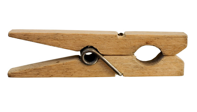 Wooden clothes-peg