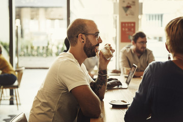 Coffee Shop People Cafe Restaurant Relaxation Concept