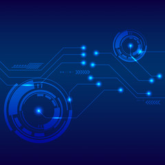 Obraz premium Abstract technology futuristic digital background vector illustration