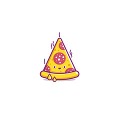 Logo funny pizza