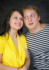 Amusing young couple