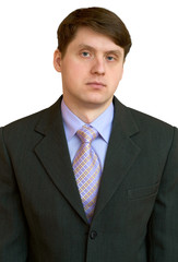 Businessman in a shirt, tie and jacket