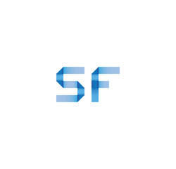 sf initial simple modern blue 