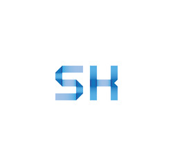 Fototapeta premium sk initial simple modern blue 