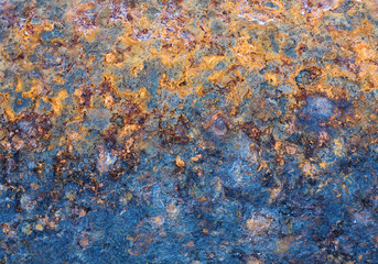 Grunge, rusty spotted colored surface
