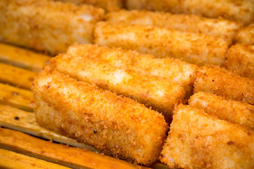 golden crispy fish stick is a good appetizer