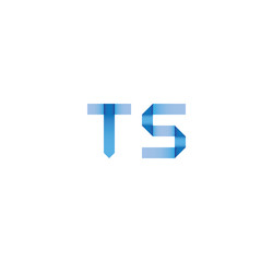 ts initial simple modern blue 