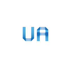 ua initial simple modern blue 