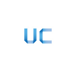 uc initial simple modern blue 