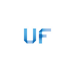 uf initial simple modern blue 