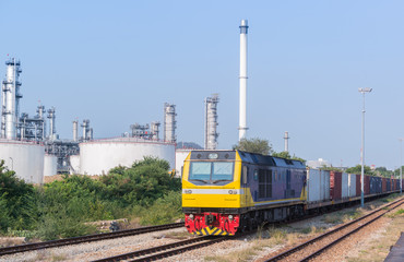Fototapeta premium container trains