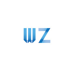 wzinitial simple modern blue 
