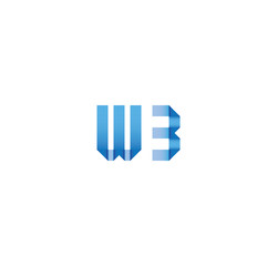 w3 initial simple modern blue 