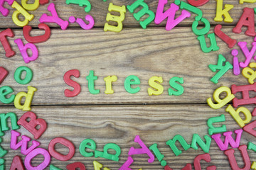 Stress on wooden table