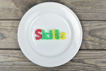 Skills on plate