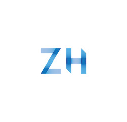 zh initial simple modern blue 