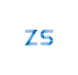 zs initial simple modern blue 