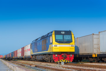 Fototapeta na wymiar container trains