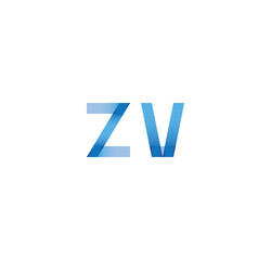 Obraz premium zv initial simple modern blue 