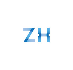 zx initial simple modern blue 