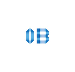 0b initial simple modern blue 