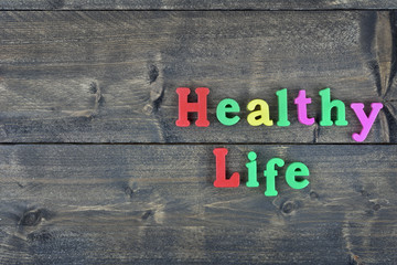Fototapeta premium Healty life on wooden table