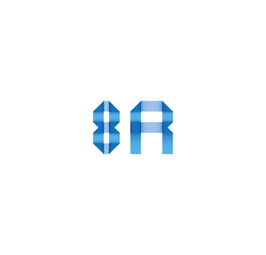 8r initial simple modern blue 
