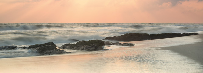 Fototapeta premium Serenity beach with color tone