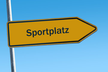 Schild 65 - Sportplatz