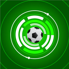 Football soccer cyber green background.