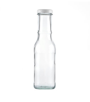 Glass bottle isolated on white